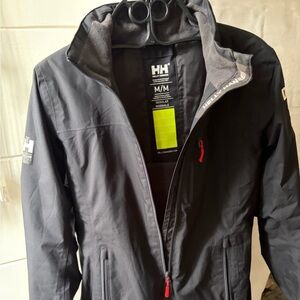 Helly Hansen Black Performance Jacket with Red Accents